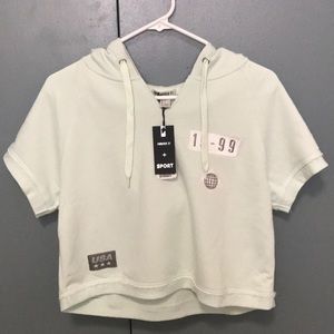 Forever 21 Sport Cropped Hoodie